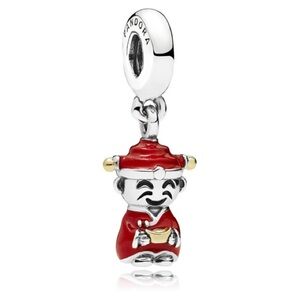 Authentic Pandora Chinese Fortune & Luck Doll Dangle Charm 796565ENMX
